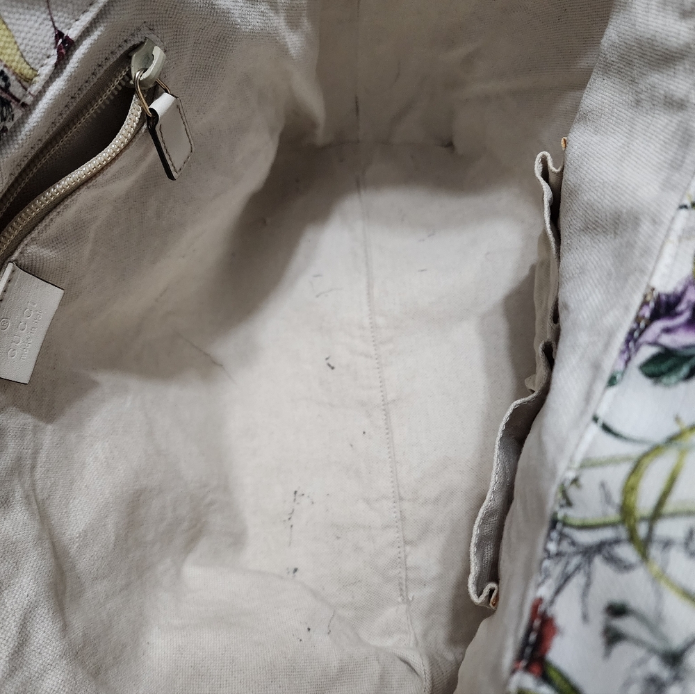 Gucci Floral Canvas Tote - Picture 7 of 12